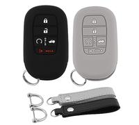 Koaudb Cover per chiave Mazda a 5 pulsanti in silicone completa di protezione portachiavi compatibile con Honda Civic Accord Pilot CR-V HR-V Smart Key Fob Case 2023 (Hod-5R-BG)