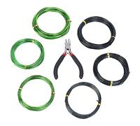 Koawensa 7 Pezzi Serie 5M Filo di Formazione Albero Bonsai con Kit di Taglio in Alluminio Anodizzato Anti-Corrosione Resistente Ruggine