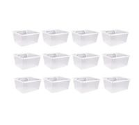 Koawensa Kit di 12 vassoi in plastica per pannelli perforati - vassoi per pannelli perforati con ganci - accessori per pannelli perforati