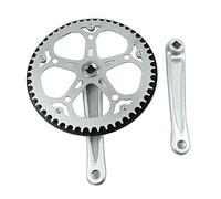 Koawensa Pedaliere pieghevole per velo 52T foro quadrato 170 mm CNC Pedaliere per bicicletta Set Pignone