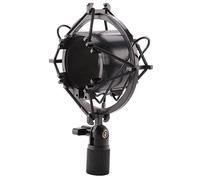 Koawensa Supporto universale per microfono con carico sopportabile da 3 kg, supporto a clip per radio studio, staffa di registrazione audio nera professionale
