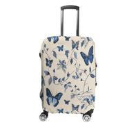 KOAYUBFC Copertura per bagagli con farfalle e falene, approvata TSA, per valigie, elastica, lavabile, antigraffio, adatta per valigie da viaggio, Farfalle e falene, S, Copertura della cassa del