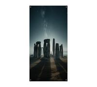 KOAYUBFC Tenda Stonehenge per porte e finestre, adatta per ufficio, camera da letto, finestra, decorazione esterna