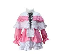 Kobayashi-san Chi no cameriera Dragon Kanna Cosplay Costume camicia rosa e gonna bianca volant uniforme vestito Halloween Carnevale Abiti per donne ragazze, Kanna, S