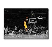 Kobe Bryant Lore Shot su tela, pittura artistica da parete con stella di pallacanestro e stampe per la casa, 40 x 60 cm