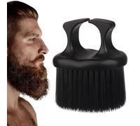 Kobe Knuckle - Spazzola da barba, spazzola con setole di cinghiale naturali, strumento ergonomico per la toelettatura dei baffi, spazzola per capelli e saloni di bellezza, per la pulizia