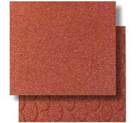 KOBEL - N.1 scatola di 4 Piastrelle in gomma anticaduta cm 50x50, cm. 2,5 (Totali mq. 1). Pavimento tappeto parco giochi, palestre. Piastrella gomma antitrauma, antishock CERTIFICATA (Rosso, 50x50)