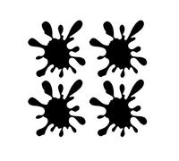 Kobeleen Decalcomanie automobilistiche 10X10 cm Adesivo decorativo per decalcomanie per auto a forma di goccia d'acqua Strumenti per lo styling della decorazione del corpo automatico