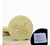 Kobeleen Timbro Acrilico Trasparente Tema Natalizio Sigillo di Sapone Trasparente Accessori per Strumenti per la Produzione di Sapone Organico Naturale Fatto a Mano Fai-da-Te