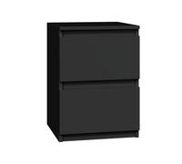 KOBI Comodino MALWA M2 - comodino moderno con 2 cassetti per la camera da letto