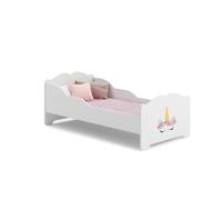KOBI Letto Bambino Anna 140x70 Unicorno con Materasso