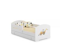 KOBI Letto per bambini Sam+ cassetto portaoggetti - 160 x 80 cm - con materasso