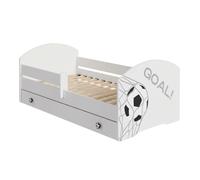 KOBI Lit Enfant LUK 140 x 70 avec Tiroir Motif Football