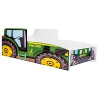 KOBI Lit Enfant Tracteur Vert 160 x 80