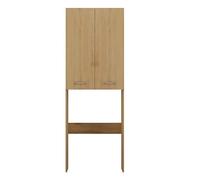 KOBI Mobile bagno sopra lavatrice Pola DD 64x30x180 cm - scaffale con ripiani e anta lunga