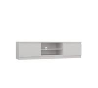 KOBI RTV Cabinet MALWA 140x40x36 cm - Tavolo TV moderno, mobile TV con ripiano e contenitore, mobili minimalisti per il soggiorno, produttore polacco