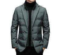 Kobilee giacca antivento,Giubbotto Uomo Caldo Leggero Manica Lunga Giacca Parka 4 Stagioni con Cappuccio Giubbotti Invernali Slim Fit Piumino Casual Taglie Forti Imbottito Giubbino Cappotto