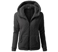 Kobilee Giacca Donna Taglie Forti Montagna Giacca a Vento Leggero Trekking Giacca Pile Comode Lunga Giubbotto Mezza Stagione con Zip Felpa Pile Giacca Invernale Cappuccio Micropile