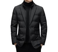 Kobilee giacca snowboard uomo,Giubbotto Uomo Caldo Leggero Manica Lunga Giacca Parka 4 Stagioni con Cappuccio Giubbotti Invernali Slim Fit Piumino Casual Taglie Forti Imbottito Giubbino Cappotto
