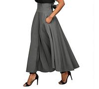 Kobilee Gonna Invernale Donna Aderente Elasticizzata Elegante Gonna Lunga Vintage Midi Vita Alta Gonna Plissettata Casual Inverno Gonna Scozzese al Ginocchio Taglie Forti Gonna Curvy