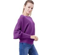 Kobilee Maglia Donna Elegante Dolman Batwing Maniche Lavorato A Maglia Maglioni Inverno Collo A Barca Pullover Top, vestibilità Ampia, Taglia Unica Lila