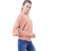 Kobilee Maglioni Donna Dolman Batwing Maniche Lavorato A Maglia Maglioni Inverno Collo A Barca Pullover Top, vestibilità Ampia, Taglia Unica Hellrosa