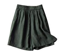 Kobilee Pantaloncini Corti Donna Estivi con Tasche Cotone Pantaloni Corti Comodi Fitness Corsa Bermuda Eleganti Tennis Shorts Elastico Running Pantaloncini Sportivi Pantaloncini Palestra Leggeri