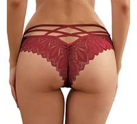 Kobilee Perizoma Donna Sexy Hot per Sesso Aperto Taglie Forti Brasiliana Senza Cuciture Vita Bassa Pizzo Perizoma Mutande Curvy Trasparente Slip Tanga Elasticizzate Biancheria Intima