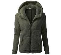 Kobilee Pile Donna Montagna Micropile Giubbotto Taglie Forti con Zip Giacca Leggera Trekking Comode Giacca Pile Lunga Leggero Giacca Invernale Felpa Pile Cappuccio Oversize