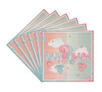 KOBOKO 20 tovaglioli per baby shower, per bambini o ragazze, tovaglioli, decorazione per feste di genere, per baby shower, tovaglioli usa e getta per battesimo, baby shower, baby shower