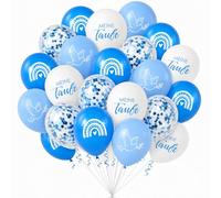 Koboko Palloncini da battesimo in lattice con colomba e coriandoli, motivo: il mio battesimo 24 pezzi