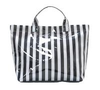 KOBONA Borsa in tela leggera in PVC Borsa a tracolla da viaggio portatile di capacità Borse per la spesa con motivo a strisce