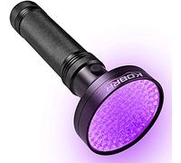 KOBRA UV Black Light Flashlight 100 LED #1 Best UV Light and Blacklight For Home & Hotel Inspection, Pet Urine & Stains -