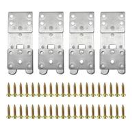 KOBSAINF Connettori componibili per divano, connettori a coccodrillo ispessiti ad incastro per rendere il soggiorno componibile (confezione da 4 + 40 viti)