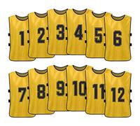 KOCAN 12PCS Kid's Football Pinnies Quick Drying Soccer Jerseys Youth Sports Scrimmage Basketball Team Training Bavaglini numerati Practice Sports Vest