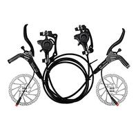 KOCAN E-Bike Set freno idraulico con rotori da 160 mm Leva pinza freno a disco idraulico anteriore e posteriore per bici elettrica Scooter bicicletta,set freno idraulico bici elettrica,gruppo freno id