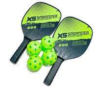 KOCAN Set Racchette Pickleball Set di 2 Racchette e 4 Palline Pickleball Racchetta Pickle-Ball con Palline Accessorio Sportivo