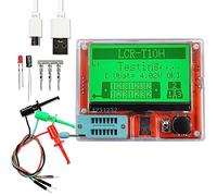KOCAN Tester per transistor, LCR-T10H Misuratore di transistor Misuratore di resistenza di acità multifunzionale Misuratore di transistor con display grafia grande schermo per transistor di resistore