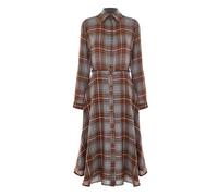 Kocca- Abito Chemisier Fantasia Tartan Donna, Quadri, Collo Camicia, Maniche: Lunghe Modello: A25PAB7745ABQD3464