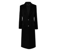 Kocca - Cappotto classico con revers Donna, Tinta unita, Collo a revers,colore: nero, Modello: A25PCA7584ABUN1736, Taglia: S