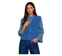 Kocca - Gilet Corto in Mohair con Scollo a V e Bottoni - - Knitwear - Donna - Blu - XS