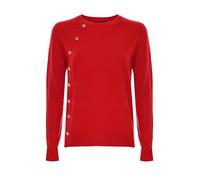 Kocca Maglia a Maniche Lunghe con abbottonatura Laterale Donna Colore: Rosso Modello: IDIS Taglia: S