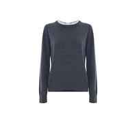 Kocca - Maglia con Scollo in Pizzo Sangallo Donna, Tinta Unita, Girocollo, Maniche Lunghe, Modello: A25PMA7385ABUN0000