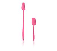 Kochblume Set di 2 cucchiai da resto, cucchiaio flessibile S, silicone premium e nucleo in acciaio inox senza BPA, in scatola colorata (rosa, set da 2)