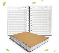 KochDialog Agenda 2026, formato A5, con 5 dipendenti, tempistica di 30 minuti, per parrucchieri, saloni di bellezza, pianificatore di pratica