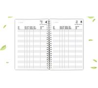 Kochdialog Libro di prenotazione 2024 stabile, formato A4, per gastronomia e hotel, ristorante, appartamenti, pianificazione delle camere, calendario delle prenotazioni, piano occupazionale, 1 pezzo