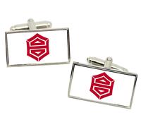 Kōchi (Giappone) Bandiera Gemelli IN Cromata Scatola Regalo