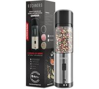 Kochnors Macinapepe Elettrico, Ricaricabile USB Macinapepe, Macina Sale e Pepe Gravità Con 6 Livelli Grossolanità Regolabile, Macinapepe con Una Mano Per Cucina, Ristorante e Barbecue.