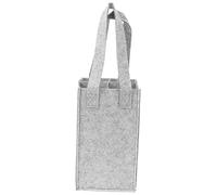 KOCKSHION 1 Pc borsa da vino apribottiglie elettrico borsa portabottiglie portatori sacchettini sacchetti portabottiglie con divisorio sacchetto di feltro provato Light Grey