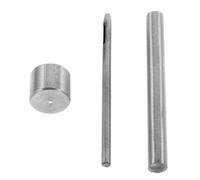 KOCKSHION 1 Set punzone per Occhiello per Tessuto incastonatore per Gli Occhi in pu Installazione a Scatto in PU perforatore Artigianale rivettatore per Giacca Metallo Silver
